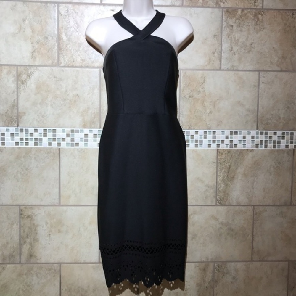 Bisou Bisou Little laser cut Black Dress 4